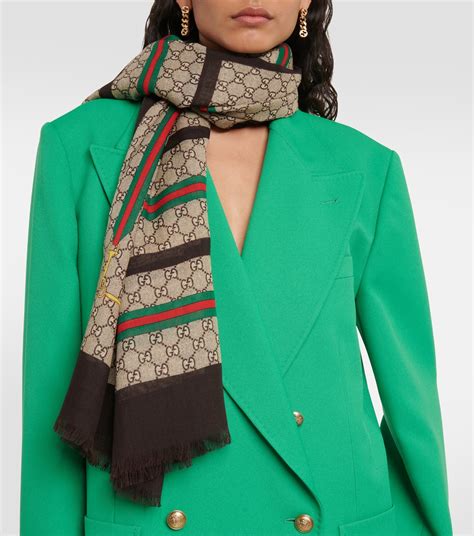 gucci women's silk scarf|Gucci scarf unisex.